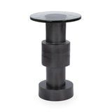 Callen Antique Nickel Accent Table - Ornate Home