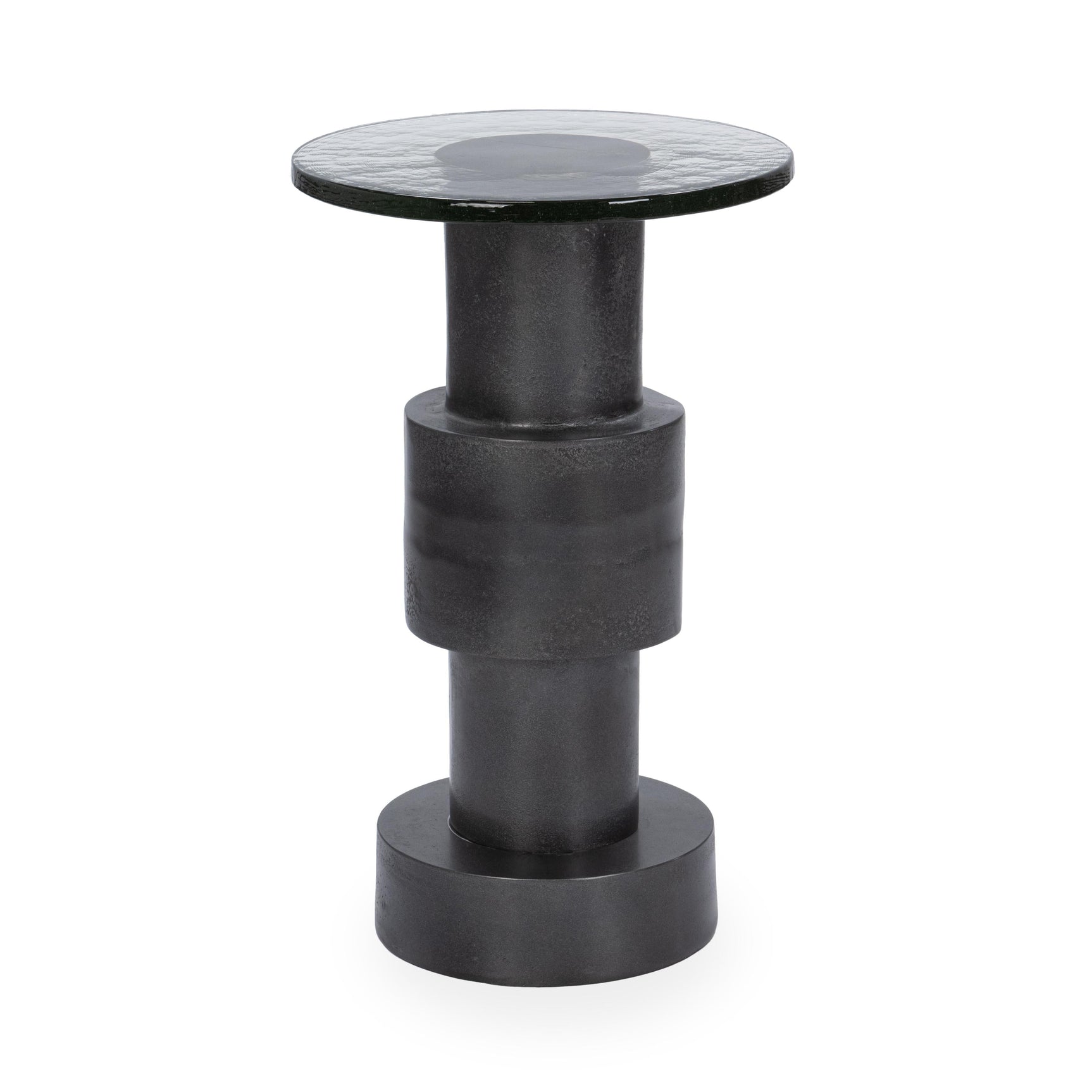 Callen Antique Nickel Accent Table - Ornate Home