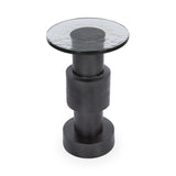 Callen Antique Nickel Accent Table - Ornate Home