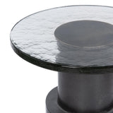 Callen Antique Nickel Accent Table - Ornate Home