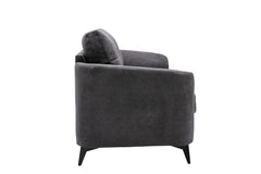 Callie Gray 79"W Woven Fabric Sofa - Ornate Home