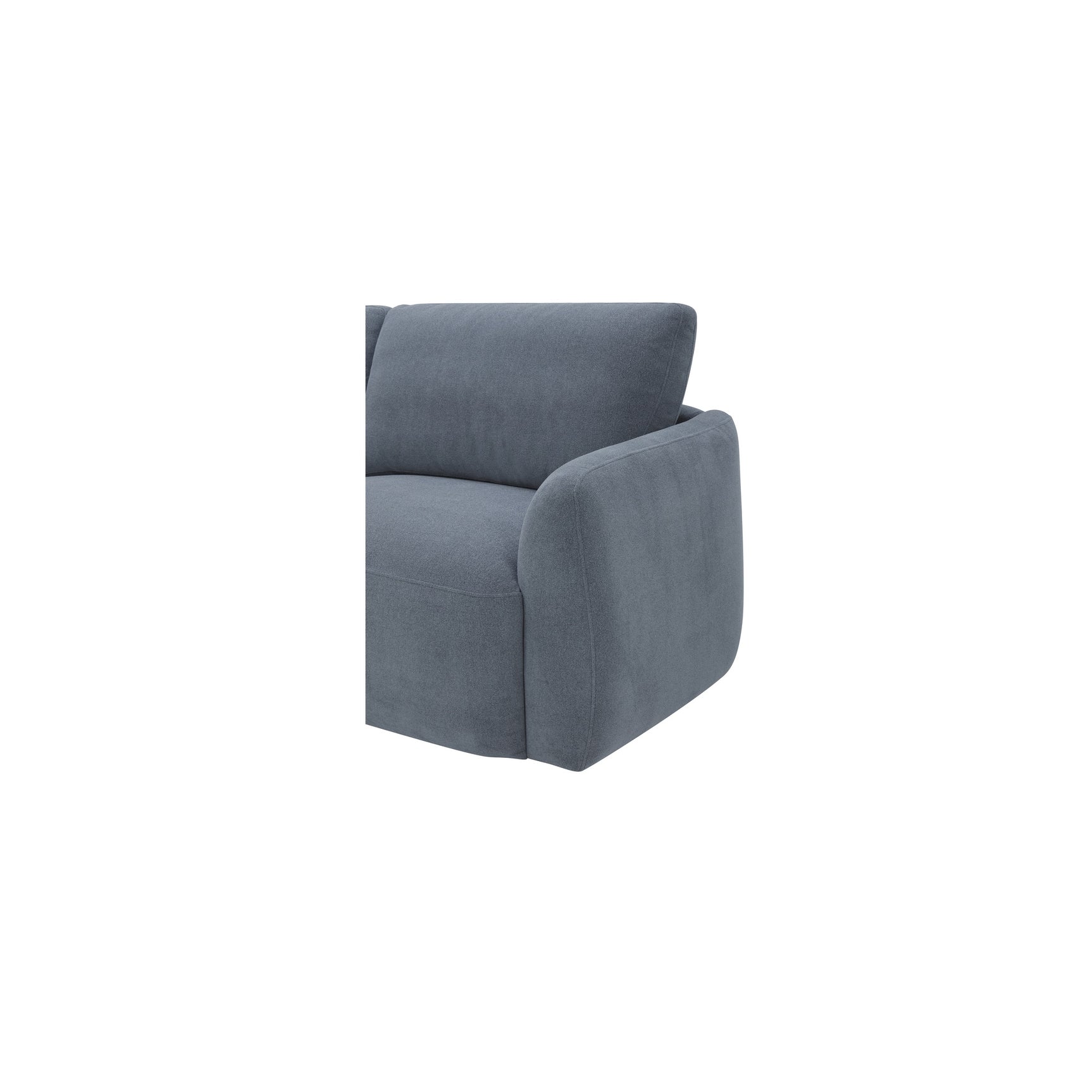 Callie Slate Blue 91" Sofa - Ornate Home