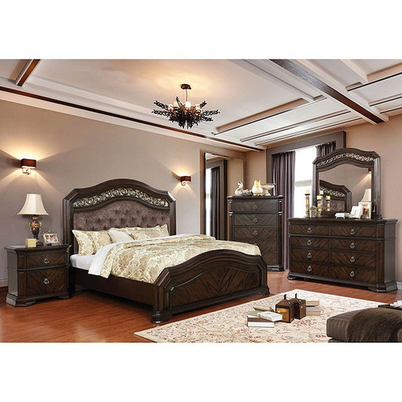 Calliope Espresso E.King Bed - Ornate Home