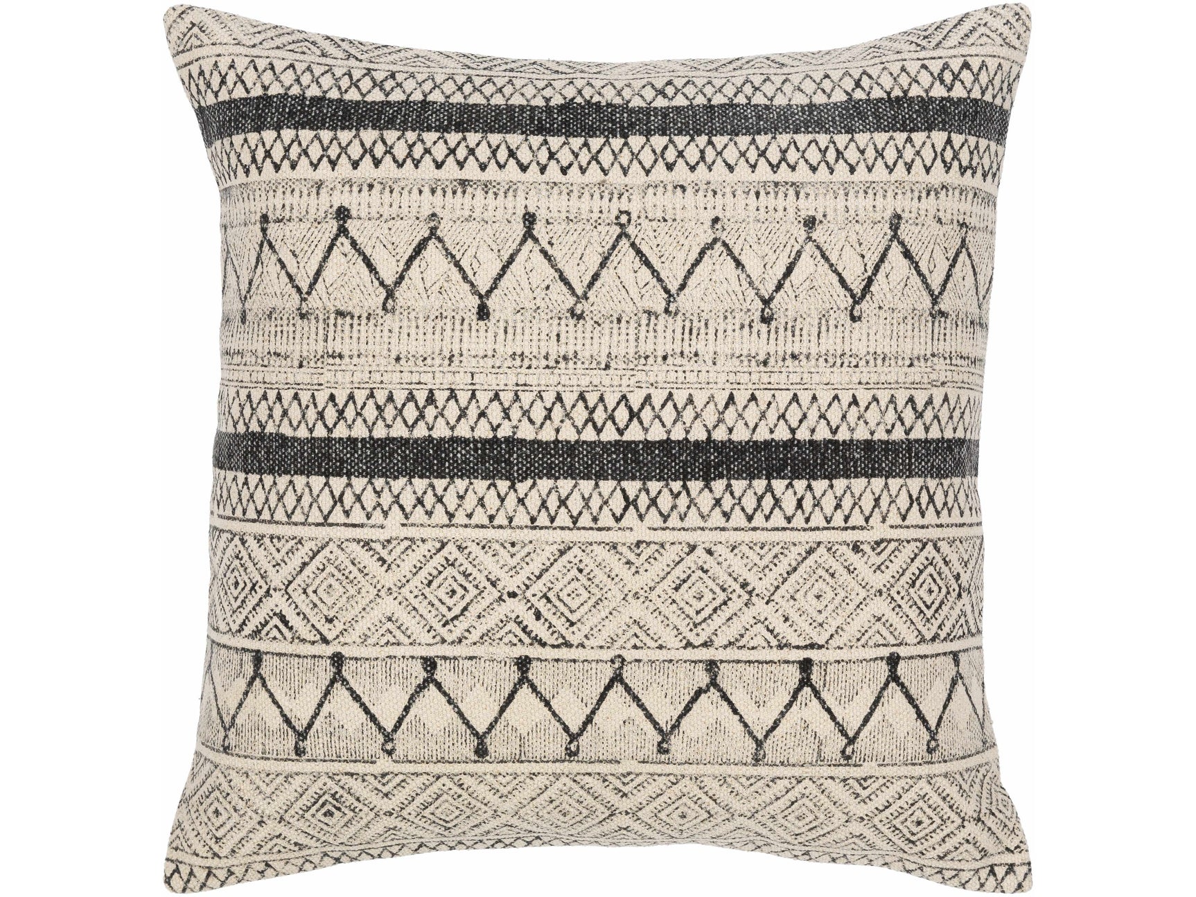 Calliope Monochrome Patterned Throw Pillow - Ornate Home