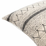 Calliope Monochrome Patterned Throw Pillow - Ornate Home