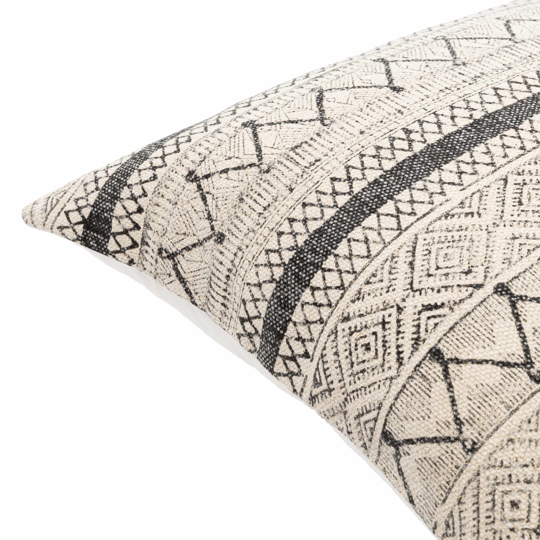 Calliope Monochrome Patterned Throw Pillow - Ornate Home