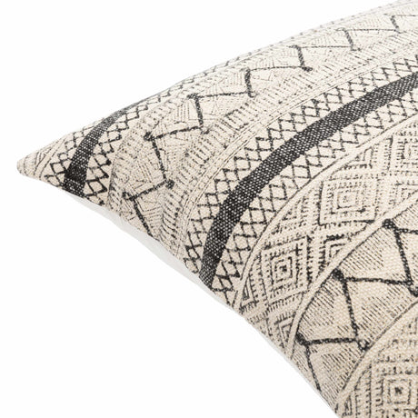 Calliope Monochrome Patterned Throw Pillow - Ornate Home