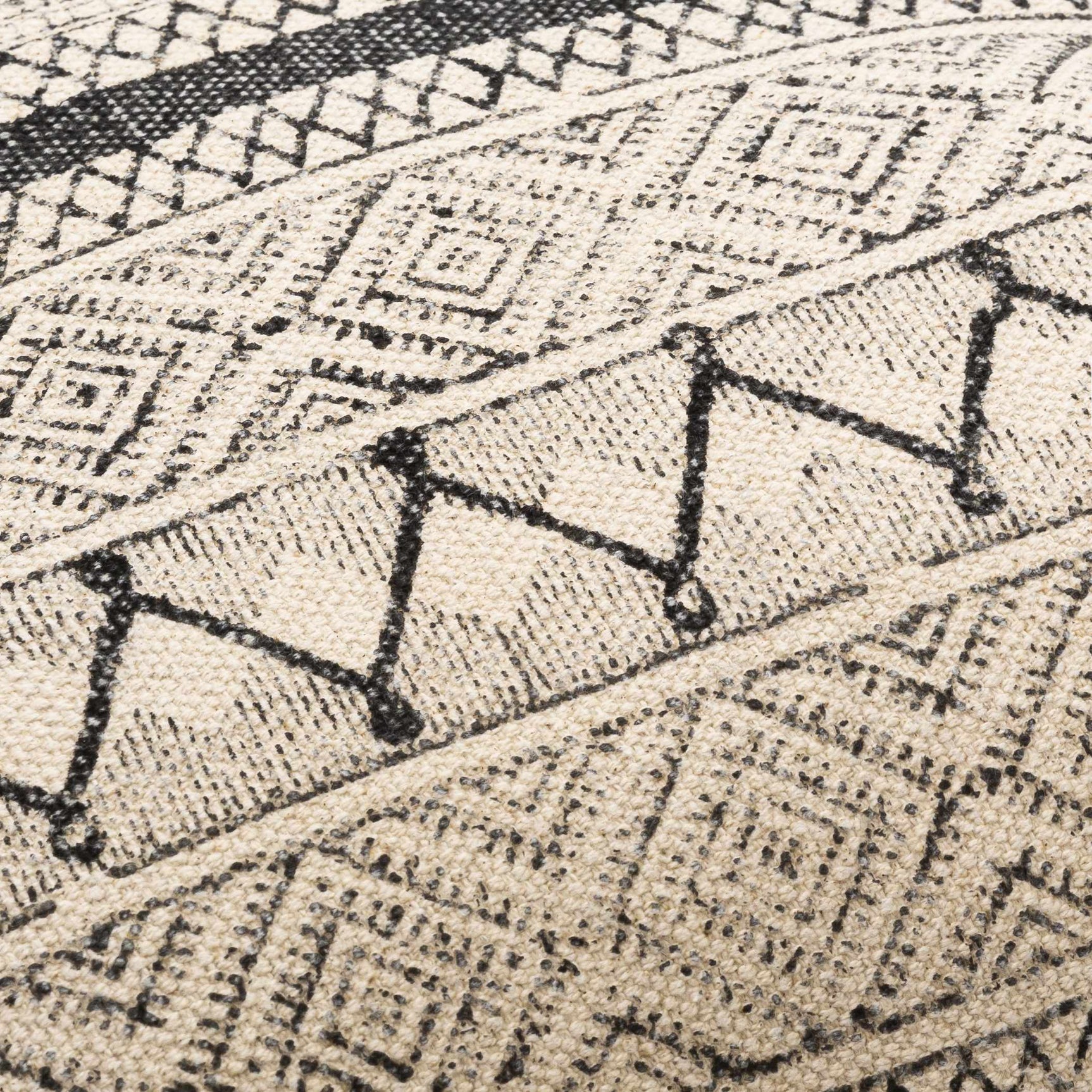 Calliope Monochrome Patterned Throw Pillow - Ornate Home