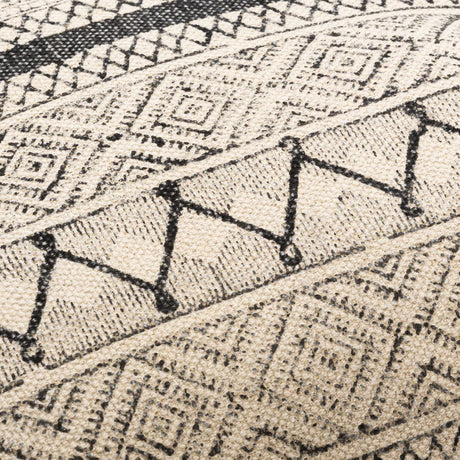 Calliope Monochrome Patterned Throw Pillow - Ornate Home