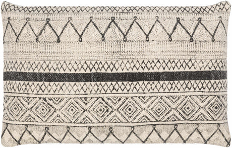 Calliope Monochrome Patterned Throw Pillow - Ornate Home