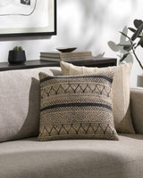 Calliope Monochrome Patterned Throw Pillow - Ornate Home