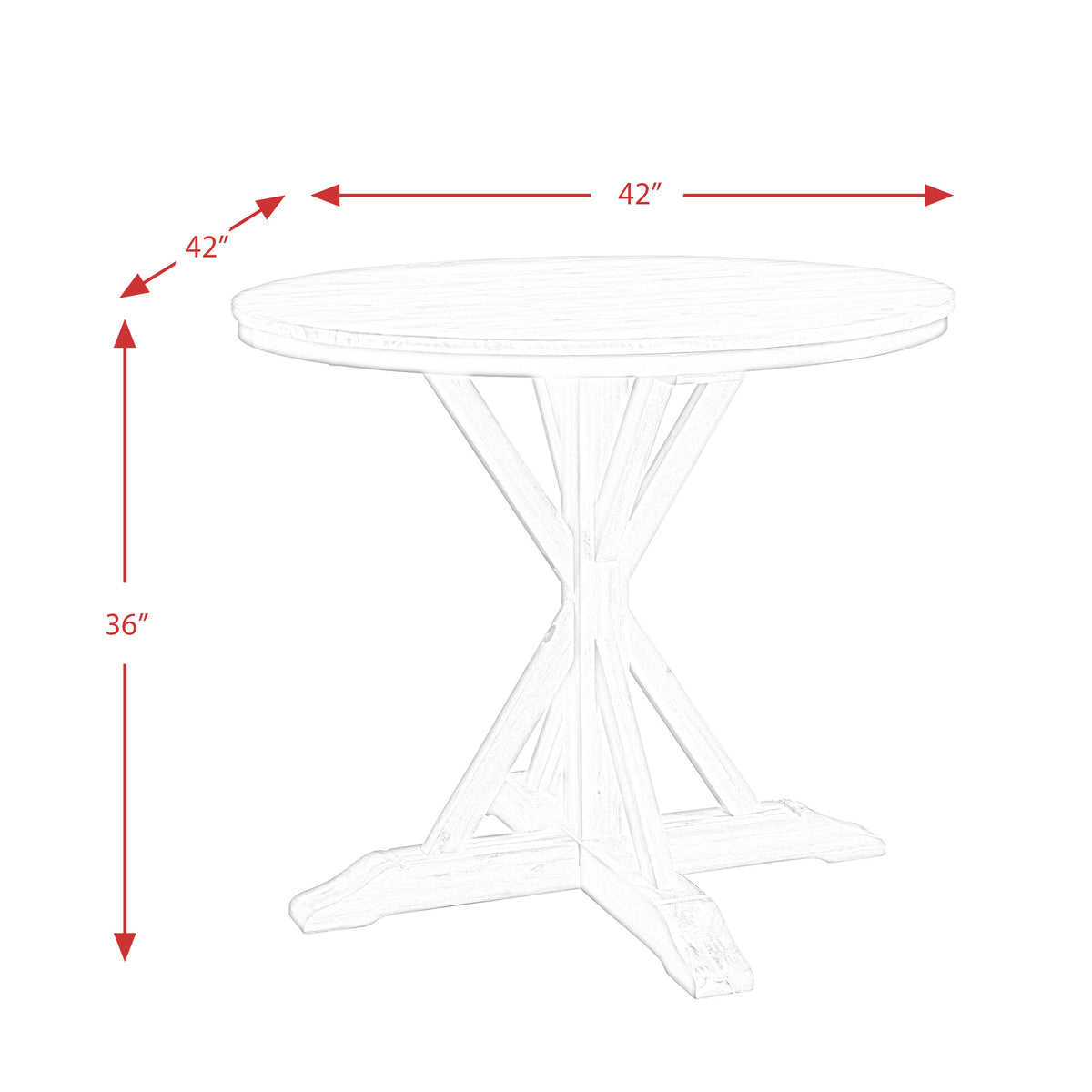 Callista Beach 5-Piece Round Counter Height Dining Set - Ornate Home