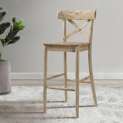 Callista Beach/Natural 30'' Barstool - Ornate Home