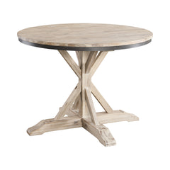 Callista Beach/Natural Round Dining Table - Ornate Home