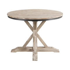 Callista Beach/Natural Round Dining Table - Ornate Home