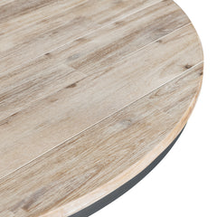 Callista Beach/Natural Round Dining Table - Ornate Home