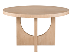 Callon White Oak Round Dining Table - Ornate Home