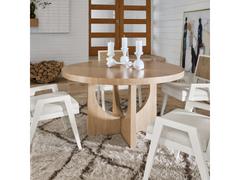 Callon White Oak Round Dining Table - Ornate Home