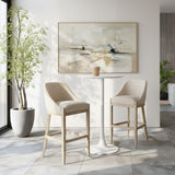Calmo Beige Barstool - Ornate Home