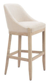 Calmo Beige Barstool - Ornate Home