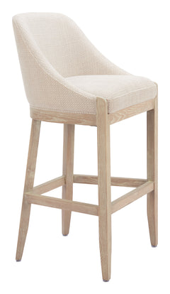 Calmo Beige Barstool - Ornate Home