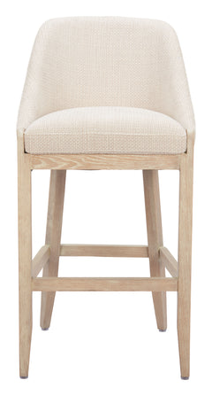 Calmo Beige Barstool - Ornate Home