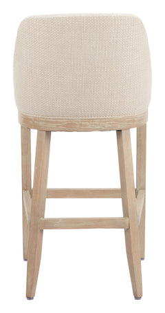 Calmo Beige Barstool - Ornate Home