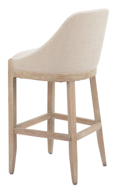 Calmo Beige Barstool - Ornate Home