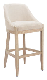 Calmo Beige Barstool - Ornate Home