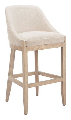 Calmo Beige Barstool - Ornate Home