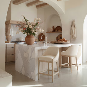 Calmo Beige Counter Stool - Ornate Home