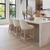 Calmo Beige Counter Stool - Ornate Home