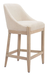 Calmo Beige Counter Stool - Ornate Home