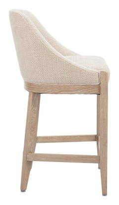 Calmo Beige Counter Stool - Ornate Home