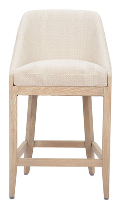 Calmo Beige Counter Stool - Ornate Home
