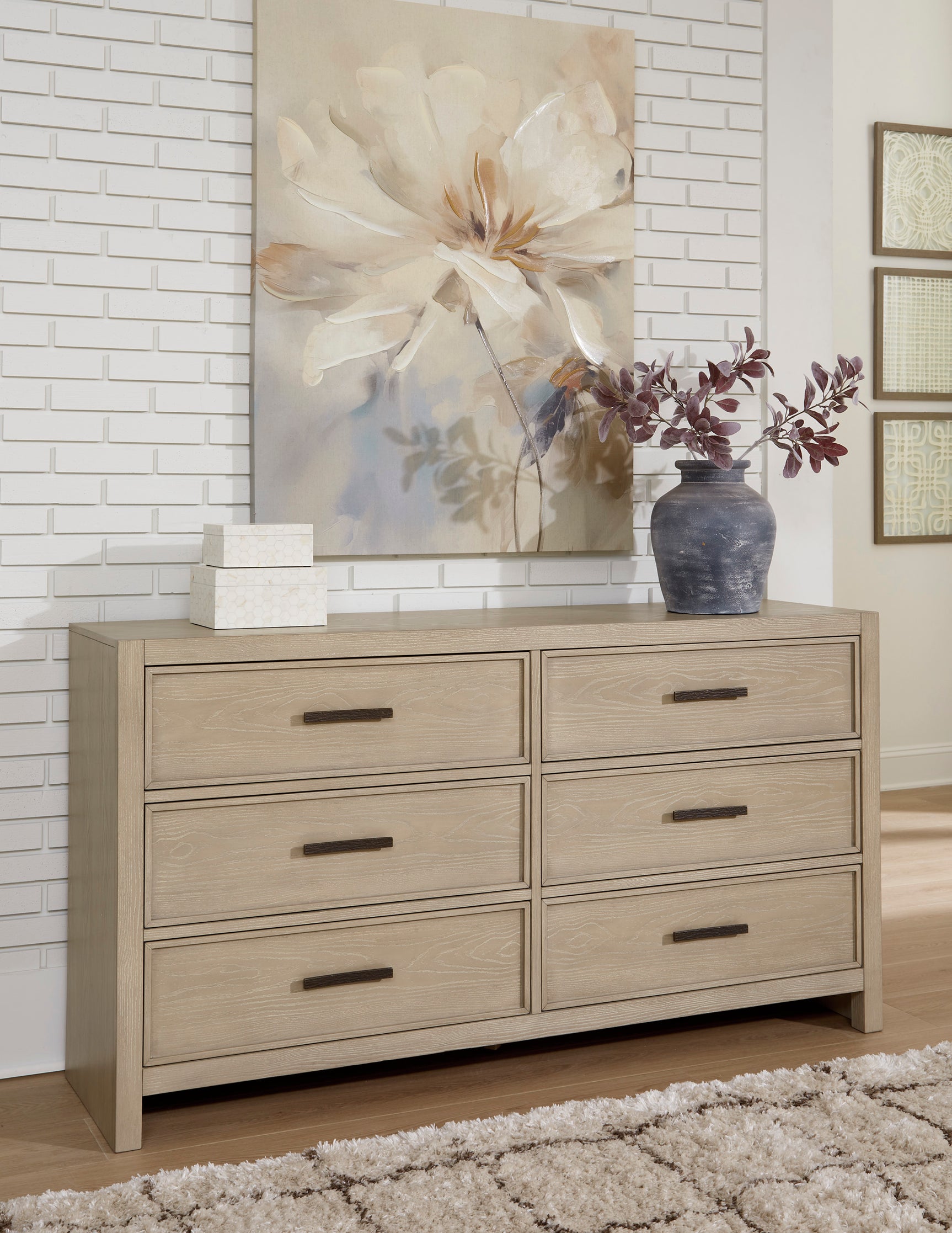 Calmoro Gray 5-Piece Queen Bookcase Bedroom Set - Ornate Home