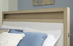 Calmoro Gray King Bookcase Bed - Ornate Home