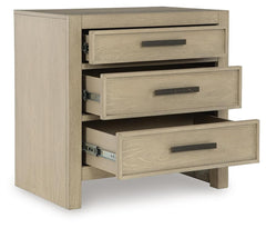 Calmoro Gray Nightstand - Ornate Home