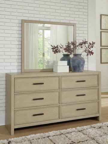 Calmoro Gray Queen Bookcase Bed, Dresser and Mirror - Ornate Home
