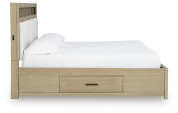 Calmoro Gray Queen Bookcase Bed - Ornate Home