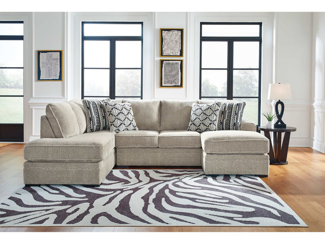 Calnita Sisal LAF Corner Chaise Sectional (Online Special Price) - Ornate Home