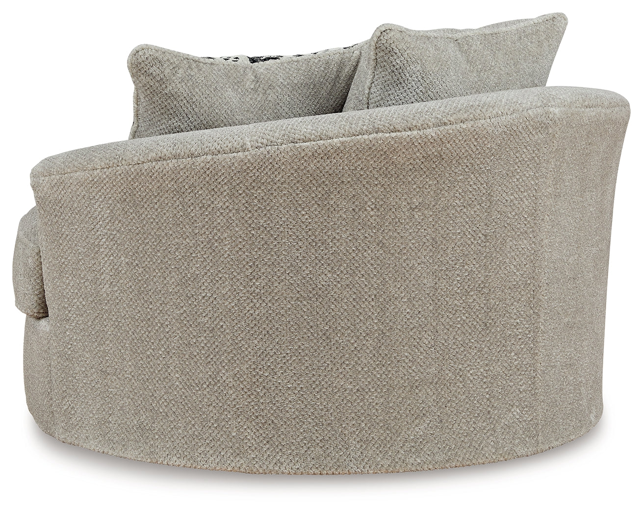 Calnita Sisal Oversized Swivel Accent Chair (Online Special Price) - Ornate Home