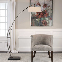 Calogero Bronze Arc Floor Lamp - Ornate Home