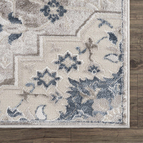 Calum Blue & Gray Area Rug - Clearance - Ornate Home