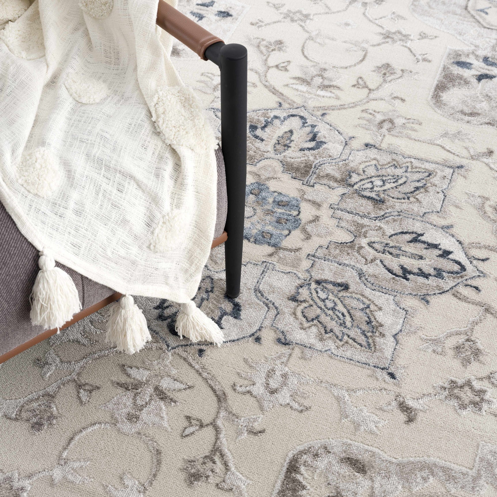 Calum Blue & Gray Area Rug - Clearance - Ornate Home