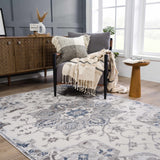 Calum Blue & Gray Area Rug - Clearance - Ornate Home