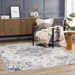Calum Blue & Gray Area Rug - Clearance - Ornate Home
