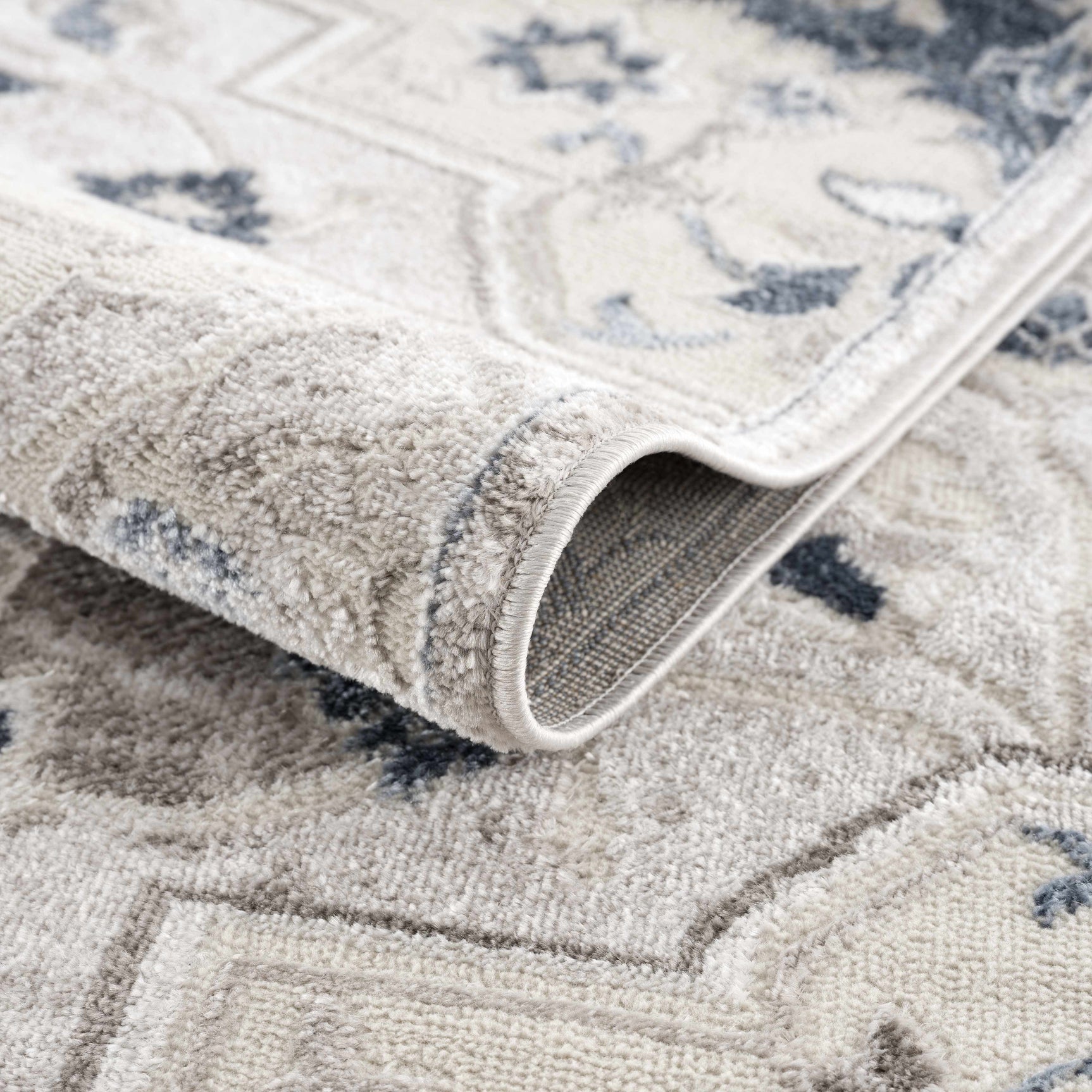Calum Blue & Gray Area Rug - Clearance - Ornate Home