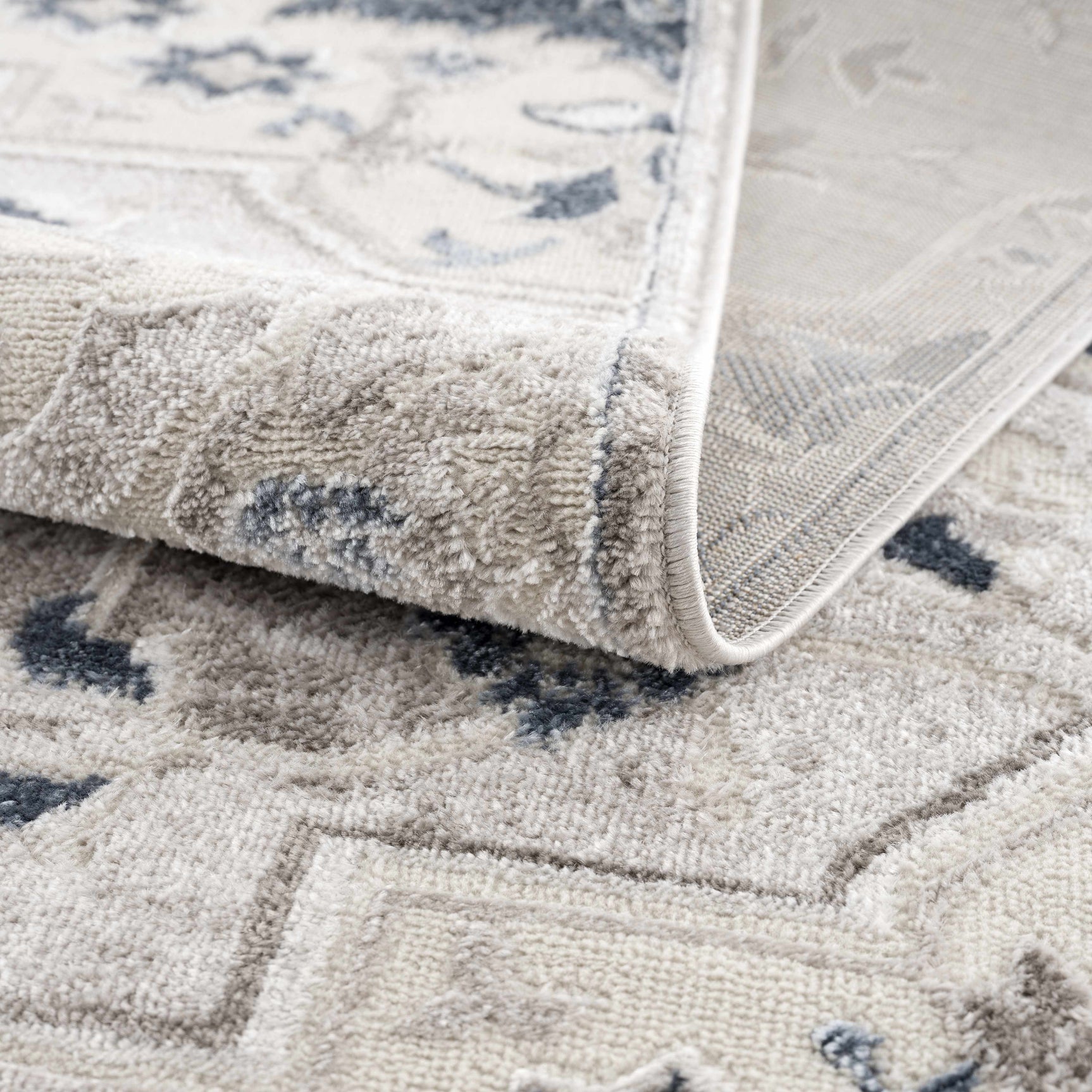 Calum Blue & Gray Area Rug - Clearance - Ornate Home