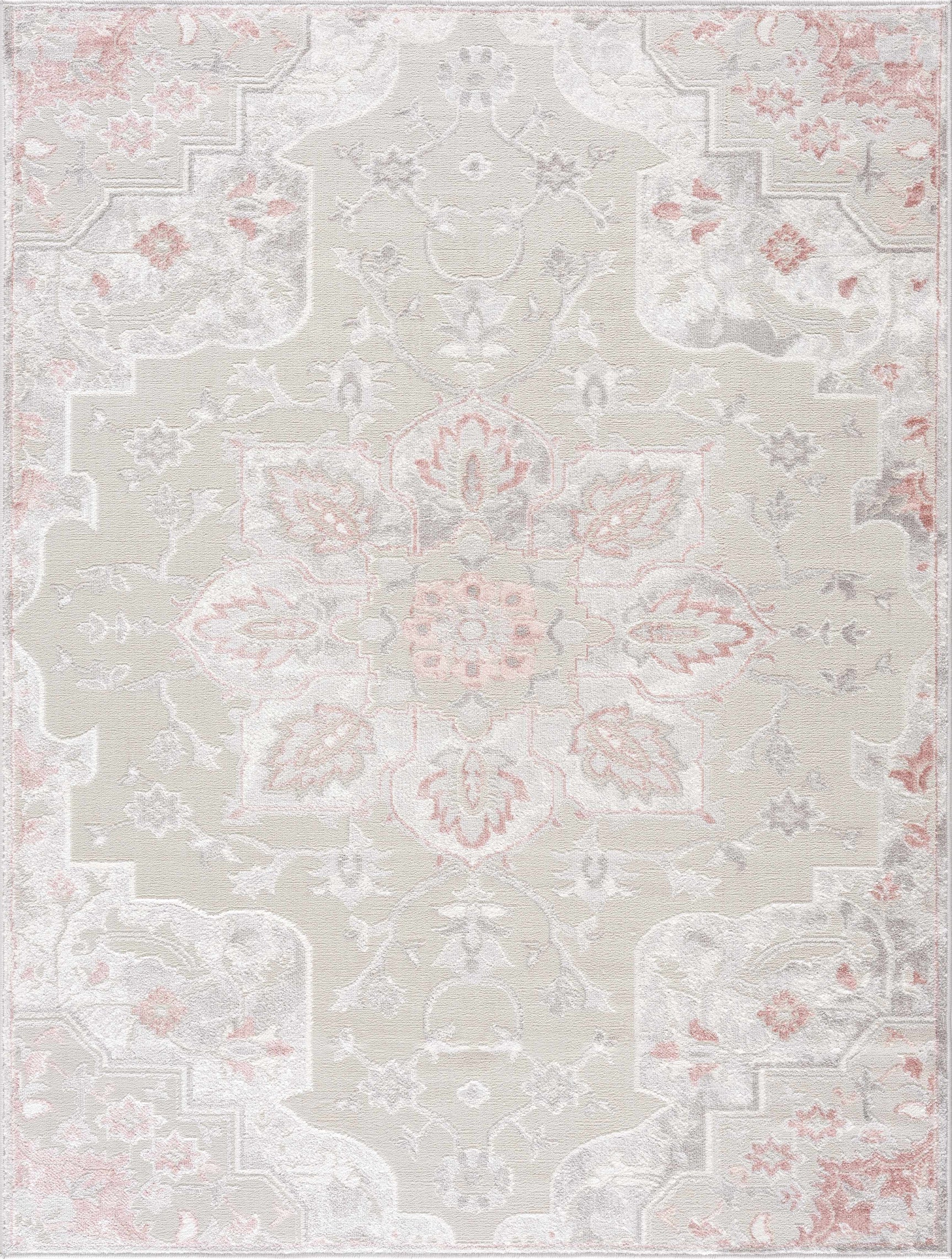 Calum Pink Floral Thick Area Rug - Clearance - Ornate Home